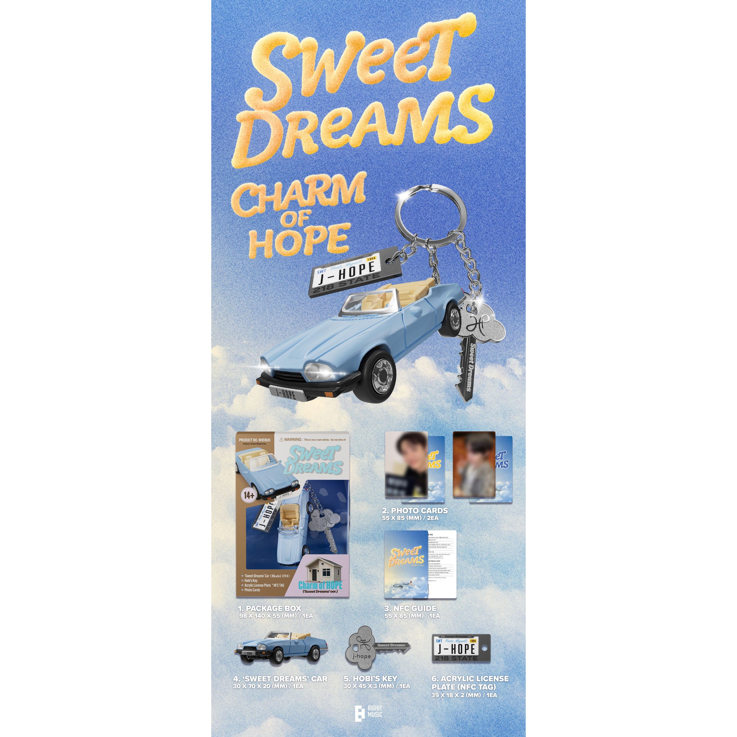 J-Hope Charm of HOPE ('Sweet Dreams' ver.) NFC Chip 411493