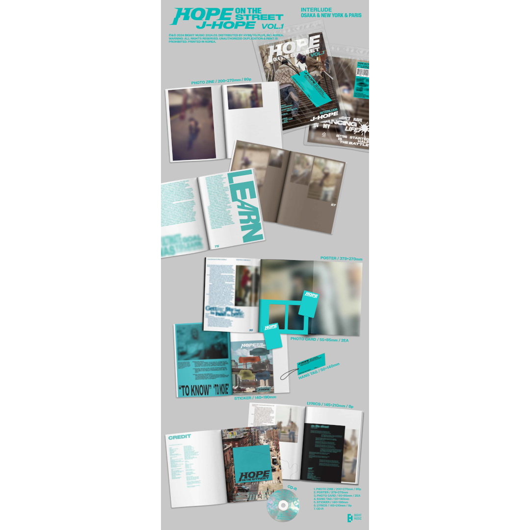 J-Hope HOPE ON THE STREET VOL. 1 CD - VER.2 INTERLUDE 348737